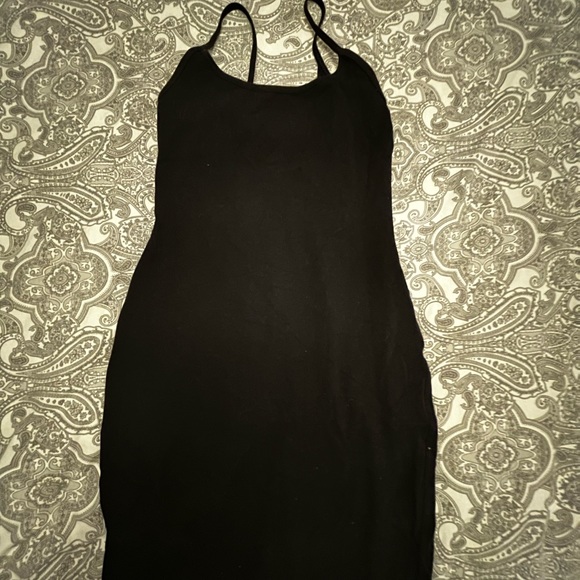 lululemon athletica Dresses & Skirts - Cotton tank top style bodycon dress. Built in lululemon sports bra.